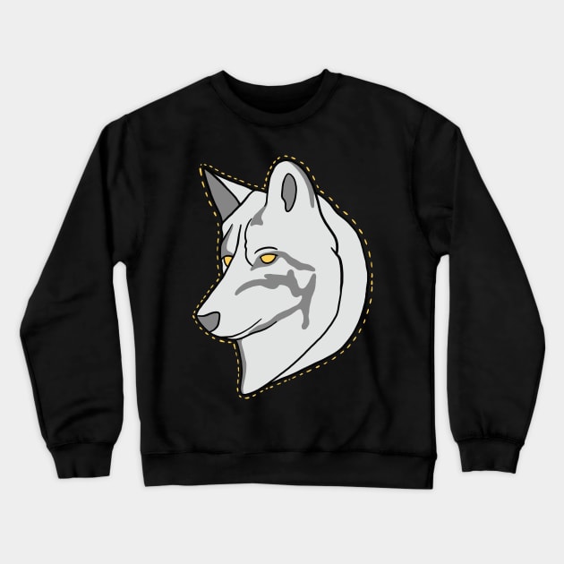 Wolf Glowing in the Dark Crewneck Sweatshirt by isstgeschichte